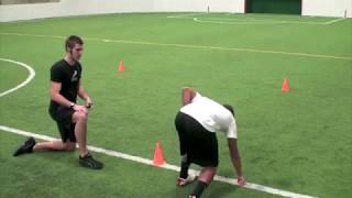 2019 NFL Combine Test Out Kbands 3 Cone Drill [upl. by Llewen]