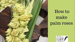 Palm Sunday Series How to make roses out of palms with Sister Carol Ann and Linda [upl. by Eecyaj542]