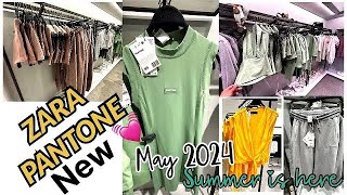 Zara Pantone and new arrivals shopping haulMay 2024 [upl. by Ronaele]