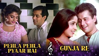 Pehla Pehla Pyaar Hai X Gunja Re  Bollywood Romantic Songs  Salman Khan Madhuri Sachin P [upl. by Malena38]