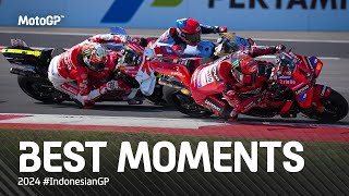 Best MotoGP™ Moments 🤯  2024 IndonesianGP [upl. by Woodie68]