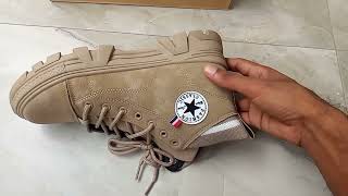 Converse Boots  Color – Grey  Grade – OEM [upl. by Nhguavoj546]