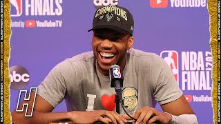 Giannis Antetokounmpo Full Postgame Press Conference  Game 6  Suns vs Bucks  2021 NBA Finals [upl. by Sievert]