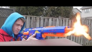 Nerf War Brother VS Brother V2 [upl. by Leidgam]