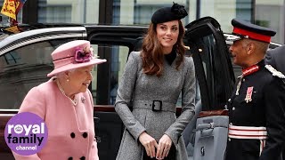 Queen and Duchess of Cambridge treated to spectacular views of London [upl. by Marie-Jeanne567]