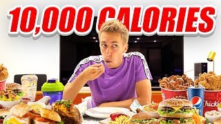 I ATTEMPTED TO EAT 10000 CALORIES IN 24 HOURS CHALLENGE [upl. by Einapets]