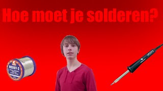 HOE Moet Je SOLDEREN TUTORIAL [upl. by Morrie]