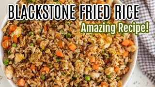 How to make Fried Rice on the Blackstone Griddle [upl. by Claudell]