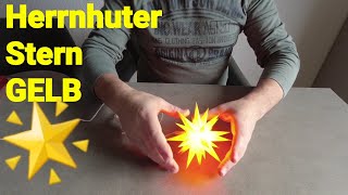 Herrnhuter Stern 🌟 Gelb 🌟 Unboxing [upl. by Aneret]