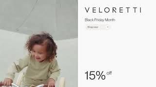 Veloretti Black Friday month  15 off Kids bikes  Free shipping [upl. by Aneele]