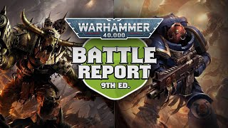 Orks vs Space Marines Warhammer 40k Battle Report Ep 162 [upl. by Ilocin]