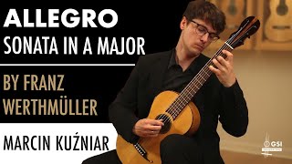 Marcin Kuźniar plays quotAllegroquot from quotSonataquot by F Werthmüller ed Hoppstock on an M Usherovich [upl. by Vary]