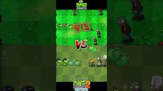 Pvz 2 Vs Pvz  Mega Gatlling pea Cabbage pult Plant Team Vs Newspaper zombie Team shorts [upl. by Puna488]