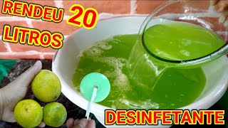 Desinfetante caseiro cheirinho de casa limpa e perfumada o dia todo rendeu 20 litros Receitas da bo [upl. by Anilac]