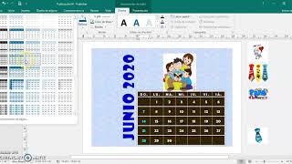 CALENDARIO EN PUBLISHER [upl. by Ecnesse774]
