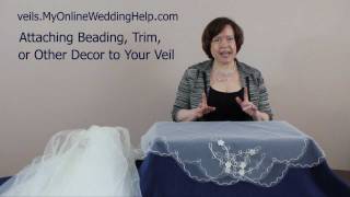 Veil Beading Trim and Embellishment Examples [upl. by Timoteo]