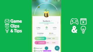 Evolving Gloom and Sunkern with the Sun Stone in Pokémon Go [upl. by Messere]