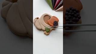 Cornucopia cookie🍎🍇🍐 recipes and supplies linked in my bio cookiedecorating satisfying asmr [upl. by Fancie]