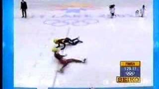 Steven Bradbury wins gold  winter olympics 2002 [upl. by Zola657]