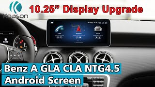 10 25inch Android Touch screen Stereo Autoradio for Mercedes Benz A CLA GLA W176 W117 X156 NTG45 [upl. by Emmi]