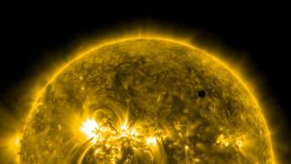 NASA  SDOs Ultrahigh Definition View of 2012 Venus Transit [upl. by Fisk]