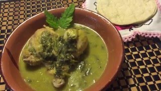 VERDOLAGAS CON POLLO EN CHILE VERDE DELICIOSA RECETA [upl. by Boccaj837]