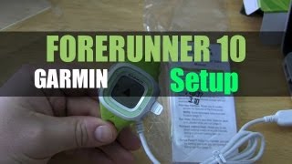 Garmin Forerunner 10  Unboxing and Initial Setup [upl. by Lairbag]