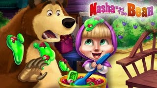 Masha and The Bear Mаша и Mедведь Kitchen Mischief Funny Slacking Game For Little Kids amp Toddler [upl. by Marcel637]