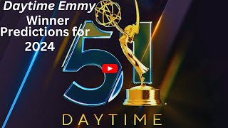 Daytime Emmy Winner Predictions for 2024 Surprise Nomination amp History Madeboldandbeautiful [upl. by Reppiks]