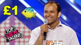 £1 Fish Man Muhammad Shahid Nazir VIRAL Audition On X FACTOR UK [upl. by Alfons439]