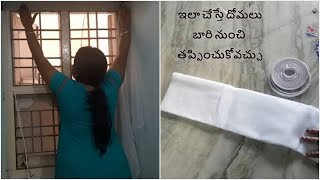 How to install mosquito net at home  Get rid of mosquitoes [upl. by Lesko298]