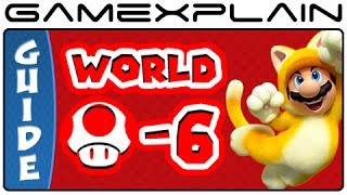 Super Mario 3D World  World Mushroom6 Green Stars amp Stamp Locations Guide amp Walkthrough [upl. by Zailer]