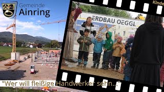 Gemeinde Ainring Kindergarten Kinderkrippe Mooswichtl Neubau Grundsteinlegung [upl. by Melton]