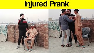 Accident Injured Prank  Crazy Entertainment [upl. by Nylikcaj]