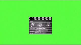 Clapperboard Green Screen  Chroma Key [upl. by Sheeree607]