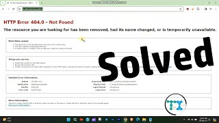 localhost http error 4040 not found phpmyadmin xampp Fix [upl. by Maltzman]