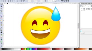 Inkscape Drawing Tutorial  How To Draw Simple Whatsapp Emoji Using Inkscape  2 [upl. by Lovash]