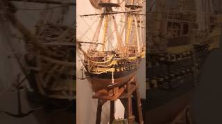 Mid 19th century Scratch build Wooden amp copper Large Galleon Ship [upl. by Noremak]