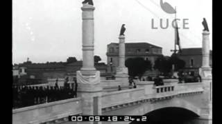 Ricco di archi e colonne il nuovo Ponte del Littorio sul Pescara sostituisce linsufficiente [upl. by Buzzell]