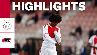 Highlights Ajax O18  AZ O18  Competitie [upl. by Alilak]