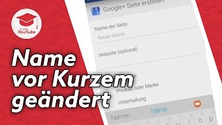 quotDer Name wurde erst vor Kurzem geändertquot am HandySmartphone lösen  WiegehtYouTube [upl. by Einatsed846]