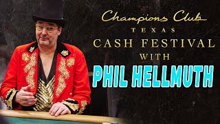 Live Cash Poker with Phil Hellmuth at Champions Club Texas Cash Festival  51025 NLPLO Mix [upl. by Varney]