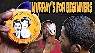 SCALP TO 360 WAVES BEEHIVE HOW TO USE MURRAYS POMADE FOR BEGINNERS [upl. by Mattland]