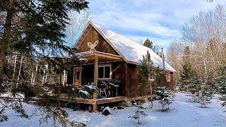 Building An Off Grid Log Cabin In The Woods Burning Stumps Post And Pad Foundation [upl. by Ayirp]