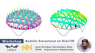 Structural Analysis NonLinear  Rhino 7 Grasshopper GhPython and Kiwi3D Part 2 [upl. by Brittney]