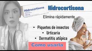 hidrocortisona para que sirve psoriasis dermatitis COMO USARLA [upl. by Peedus]