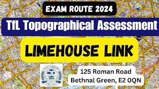 Lime House Link  TfL topographical test 2024 Exam Question [upl. by Sams]