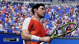 SINNER vs ALCARAZ LIVE  US OPEN FULL MATCH  AO TENNIS 2 GAMEPLAY [upl. by Ahtamas]