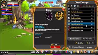 AQW quotSecretquot 100 War Meter Shop Join Chaoswar Chaos Destroyer ALL Items [upl. by Marabelle]