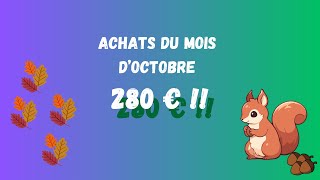 Mes achats dactions et ETF du mois doctobre [upl. by Ahsiea666]